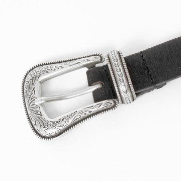 wrangler ラングラーHair On Hide Belt WA1019  ヘアーオンハイドベルト 32incjh(76～86cm）ワンサイズ 日本製の画像