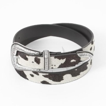 wrangler ラングラーHair On Hide Belt WA1019  ヘアーオンハイドベルト 32incjh(76～86cm）ワンサイズ 日本製の画像