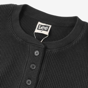 Lee リー LT3248 ヘンリーネック ロンティー ワッフル 長袖Tシャツ メンズTee Henlly Neckの画像