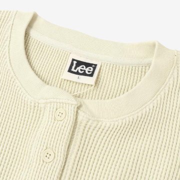 Lee リー LT3248 ヘンリーネック ロンティー ワッフル 長袖Tシャツ メンズTee Henlly Neckの画像