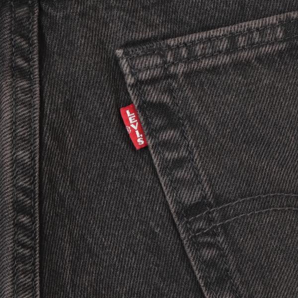 LEVI'S リーバイス BAGGY WIDE LEG 00818-00　00)ブラックユーズド バギー ワイド　 ユッタリ 後染めブラックジーンズの画像