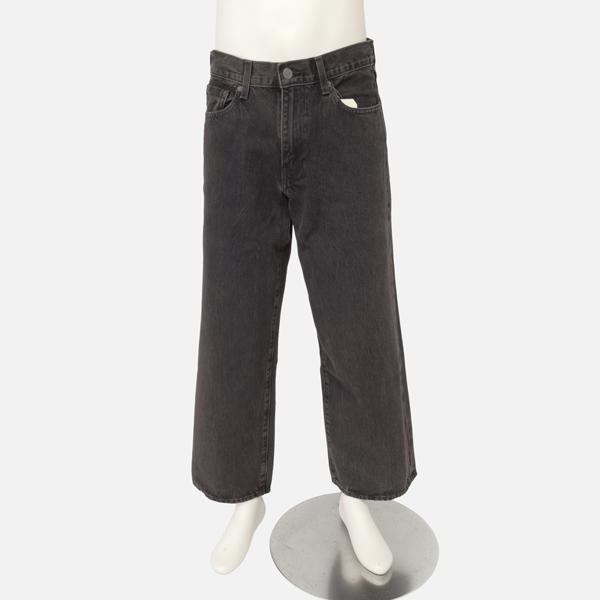 LEVI'S リーバイス BAGGY WIDE LEG 00818-00　00)ブラックユーズド バギー ワイド　 ユッタリ 後染めブラックジーンズの画像