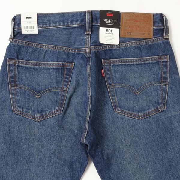 LEVI'S 501 リーバイス 501 オリジナスストレート セルヴィッチ SELVEDGE DENIM 00501-3908 カラー＝08) セルヴィッチ デニム デニム レギュラーストレートの画像