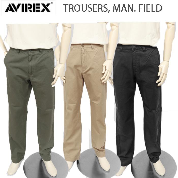 AVIREX 6126132 Trusers, Man, Field Pants (オフィサーパンツ） ノータク　トラウザーチノーズ　オフィサーパンツの画像