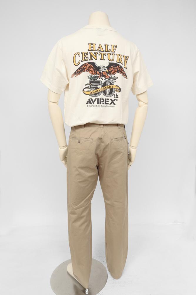 AVIREX 6126132 Trusers, Man, Field Pants (オフィサーパンツ） ノータク　トラウザーチノーズ　オフィサーパンツの画像