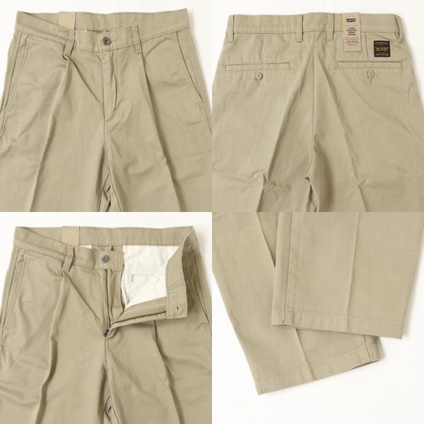 LEVI'S リーバイス ワンタックルーズプリーテッドチノパン 007WB-00 00）Black　01）Chacoal　02）BEIGE トラウザーチノの画像