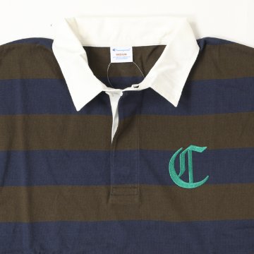 Champion チャンピオン カンボジア製 C3-E402 ロングスリーブラグビーシャツ トップス 長袖 の画像