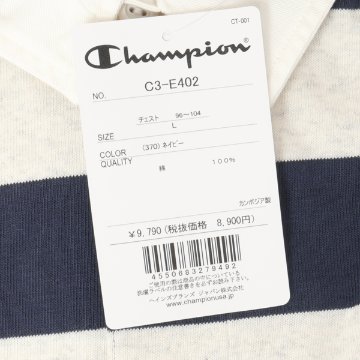 Champion チャンピオン カンボジア製 C3-E402 ロングスリーブラグビーシャツ トップス 長袖 の画像