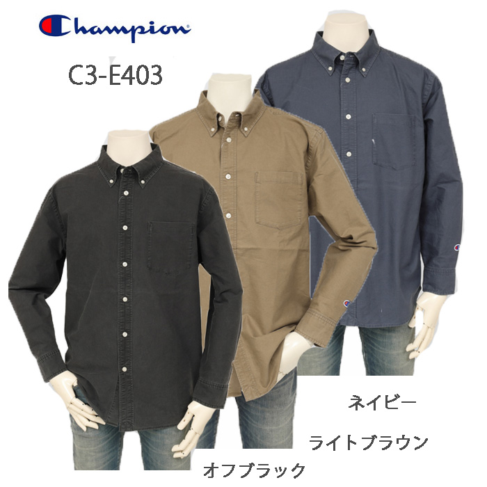 Champion チャンピオン 中国製 C3-E403 ロングスリーブシャツ トップス 長袖 の画像