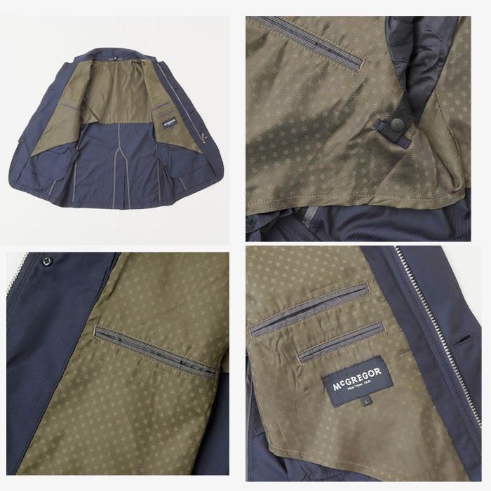 マックレガー McGREGOR 11116603 ドライバージャケット 撥水性能撥水加工仕様 秋春テーラード ブレザー ブルゾ 羽織の画像