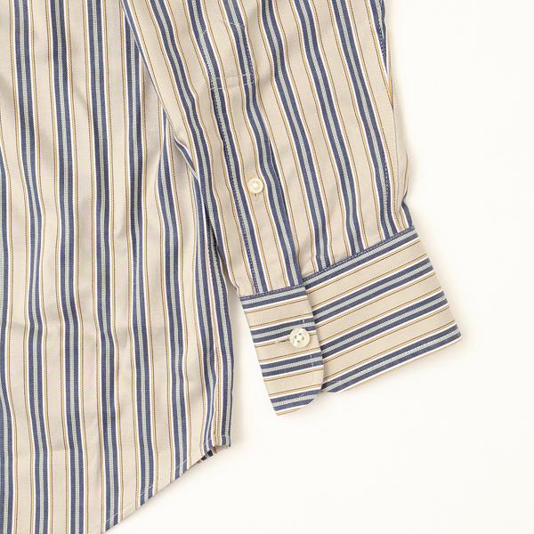 McGREGOR マクレガー EASY CARE　イージーケア ボタンダウンシャツ 111176601　51）BEIGE シャツ メンズ 紳士 春服 ストライプ柄の画像