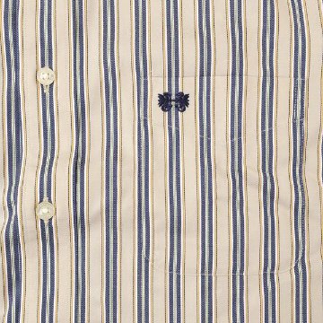 McGREGOR マクレガー EASY CARE　イージーケア ボタンダウンシャツ 111176601　51）BEIGE シャツ メンズ 紳士 春服 ストライプ柄の画像