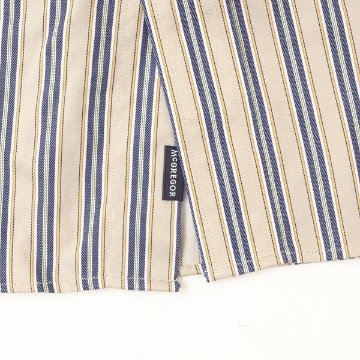 McGREGOR マクレガー EASY CARE　イージーケア ボタンダウンシャツ 111176601　51）BEIGE シャツ メンズ 紳士 春服 ストライプ柄の画像