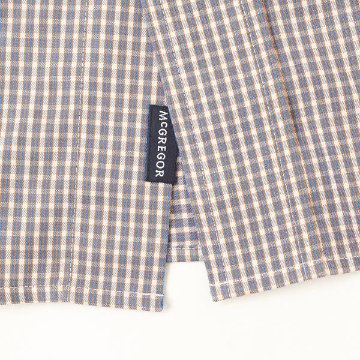 McGREGOR マクレガー EASY CARE イージーケア ボタンダウンシャツ BDグラフチェックイージーケアシャツ 111176601 48）M,NAVYシャツ メンズ 紳士 の画像