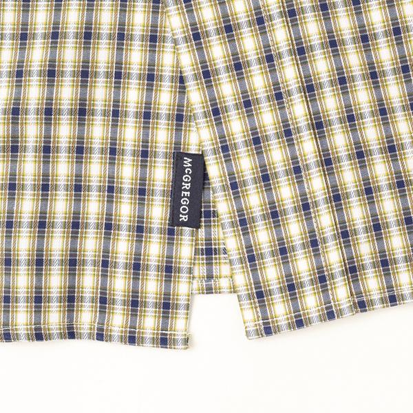 McGREGOR マクレガー EASY CARE イージーケア ボタンダウンシャツ BDグラフチェックイージーケアシャツ 111176601 49）,NAVY　シャツ メンズ 紳士 の画像