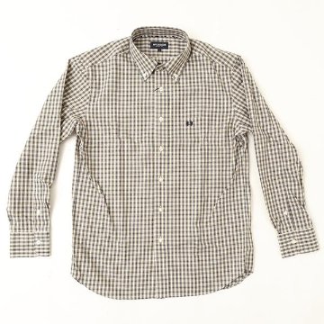 McGREGOR マクレガー EASY CARE イージーケア ボタンダウンシャツ BDグラフチェックイージーケアシャツ 111176601 49）,NAVY　シャツ メンズ 紳士 の画像