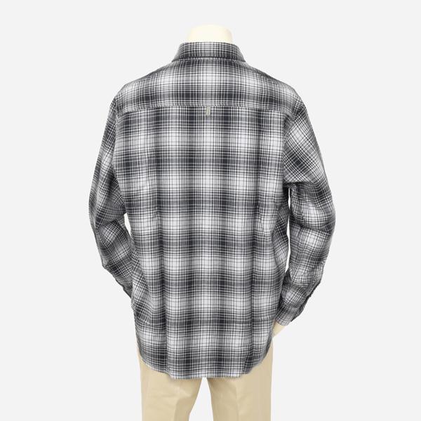 McGREGOR マクレガーレギュラーソフトオンブレチェックシャツシャツ 111176603 39)Black メンズ 紳士 秋春冬　長袖シャツ ワークシャツの画像