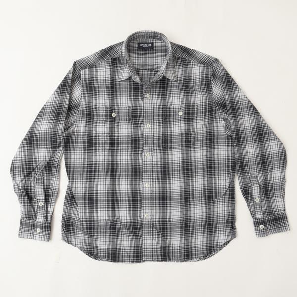 McGREGOR マクレガーレギュラーソフトオンブレチェックシャツシャツ 111176603 39)Black メンズ 紳士 秋春冬　長袖シャツ ワークシャツの画像