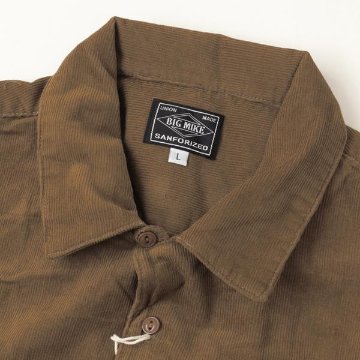 BIG MIKE ビッグマイク 1026352 コール天 コーズシャツ メンズ 秋 冬 ワークシャツ メンズ トップス 細コール ワンポケット ワークシャツの画像