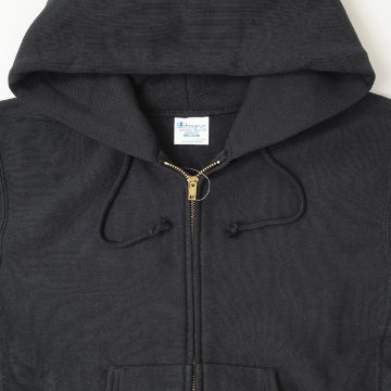 Champion　C3-w134 リバースウィーブ　ジップフーデッドスウェットシャツ 裏起毛　秋冬の画像