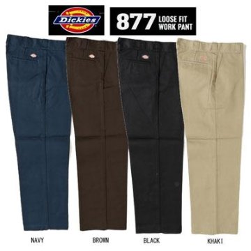 Dickies ディッキーズ 877 DB2037 ルーズフィット ワークパンツ  TC素材 ユッタリチノパンツ　太目のチノパンの画像