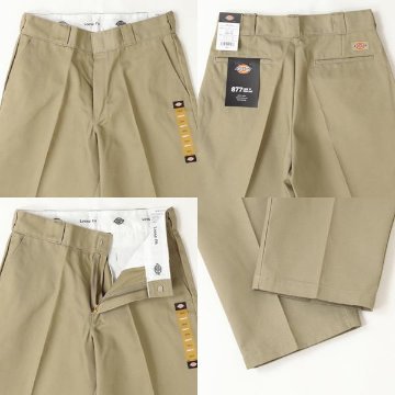 Dickies ディッキーズ 877 DB2037 ルーズフィット ワークパンツ  TC素材 ユッタリチノパンツ　太目のチノパンの画像