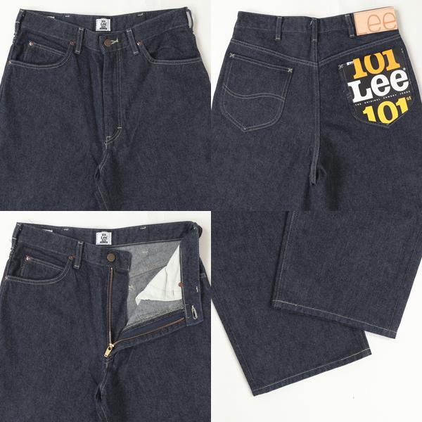 Lee 101 Anniversary WIDE Riders  LM1033-100)Indigo  Selvedge Denim セルヴィチデニム　ライダーズ ジップフライ　ワイド　ゆったりの画像