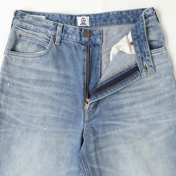 Lee 101 Anniversary WIDE Riders  LM1033-136）中色ユーズド  Selvedge Denim セルヴィチデニム ライダーズ 101-Z ワイド ゆったりの画像