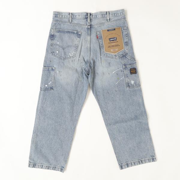 リーバイス Levi’s 568 ルーズストレート ダブルニー　ペインター ジーンズ デニム メンズ A7367-0020 ライトブルーユーズド加工の画像
