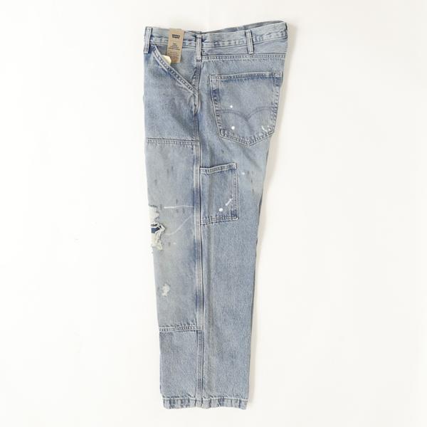 リーバイス Levi’s 568 ルーズストレート ダブルニー　ペインター ジーンズ デニム メンズ A7367-0020 ライトブルーユーズド加工の画像