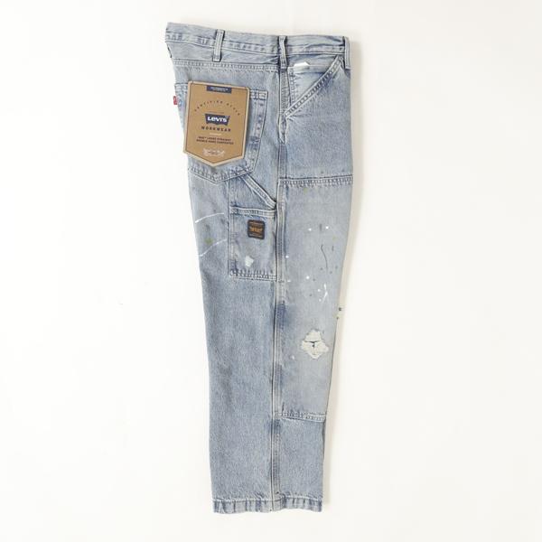 リーバイス Levi’s 568 ルーズストレート ダブルニー　ペインター ジーンズ デニム メンズ A7367-0020 ライトブルーユーズド加工の画像