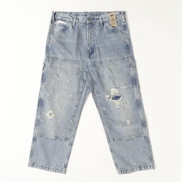 リーバイス Levi’s 568 ルーズストレート ダブルニー　ペインター ジーンズ デニム メンズ A7367-0020 ライトブルーユーズド加工の画像