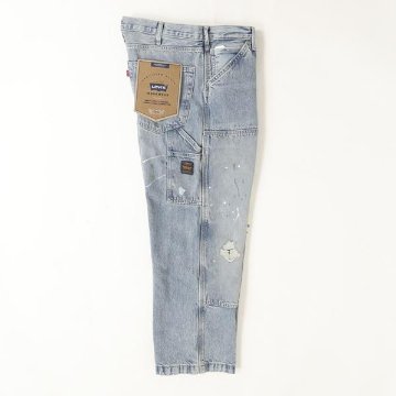 リーバイス Levi’s 568 ルーズストレート ダブルニー　ペインター ジーンズ デニム メンズ A7367-0020 ライトブルーユーズド加工の画像