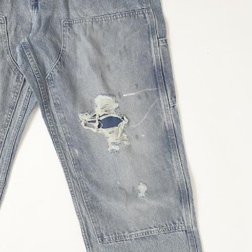 リーバイス Levi’s 568 ルーズストレート ダブルニー　ペインター ジーンズ デニム メンズ A7367-0020 ライトブルーユーズド加工の画像