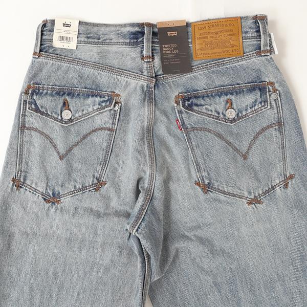 リーバイス Levi’s 008SH-0001 ライトインディゴ ツィステッドバギー ワイド レグ TWISTHED BAGGY WIDE LEG 太目ジーンズの画像