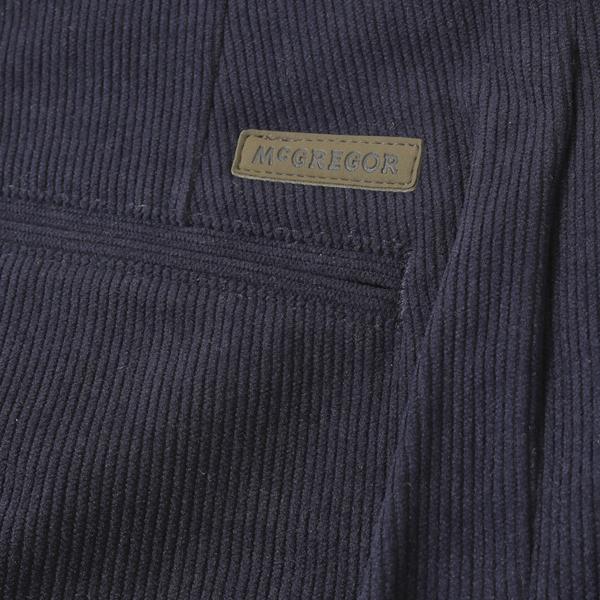 McGRGOR マックレガー 111315604 RELAXING WAIST 細コーデユロイニットトラウザー ノータック パンツ コール天風の画像