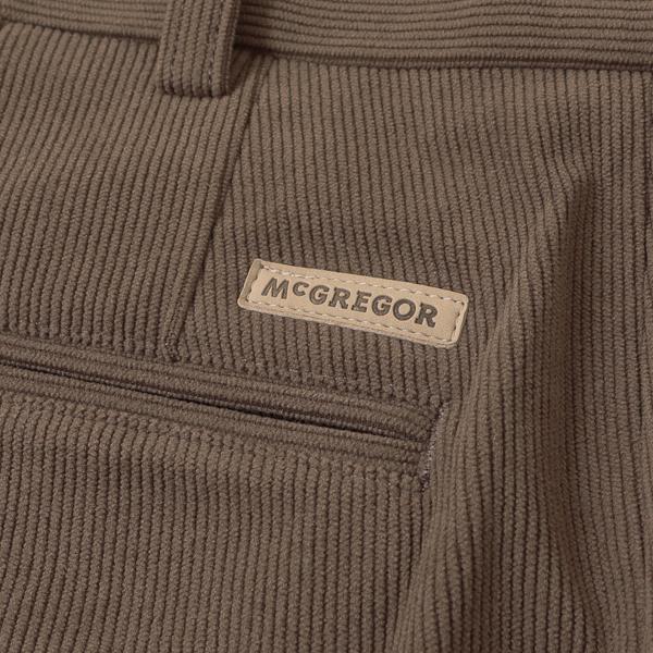 McGRGOR マックレガー 111315604 RELAXING WAIST 細コーデユロイニットトラウザー ノータック パンツ コール天風の画像