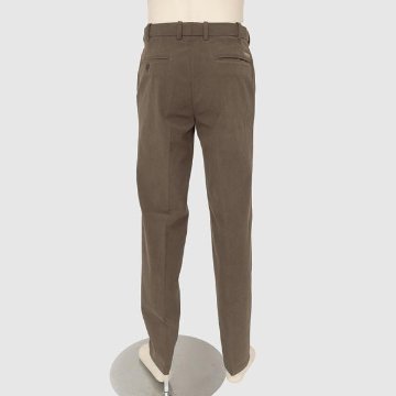 McGRGOR マックレガー 111315604 RELAXING WAIST 細コーデユロイニットトラウザー ノータック パンツ コール天風の画像