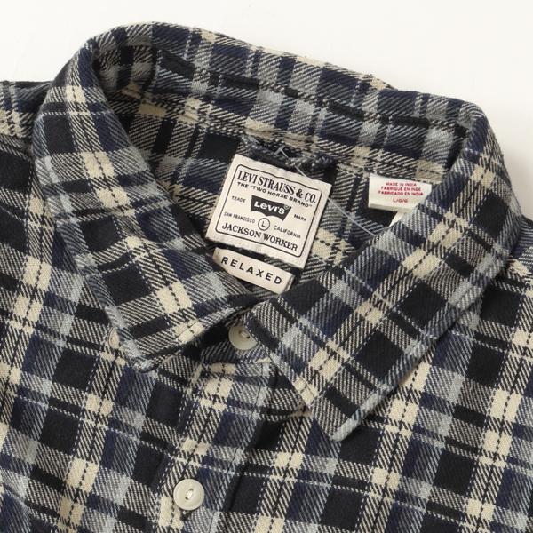 LEVI'S リーバイス　JACKSON ワーカーシャツ フランネルシャツ 19573-03 リラックススタイル メンズ ボックス型 秋 冬の画像