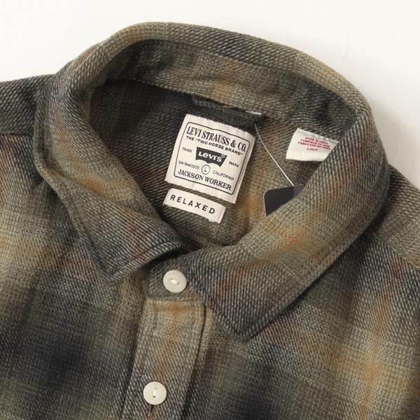 LEVI'S リーバイス　JACKSON ワーカーシャツ フランネルシャツ 19573-03 リラックススタイル メンズ ボックス型 秋 冬の画像
