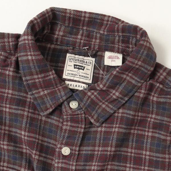 LEVI'S リーバイス　JACKSON ワーカーシャツ フランネルシャツ 19573-03 リラックススタイル メンズ ボックス型 秋 冬の画像