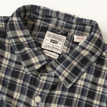 LEVI'S リーバイス　JACKSON ワーカーシャツ フランネルシャツ 19573-03 リラックススタイル メンズ ボックス型 秋 冬の画像