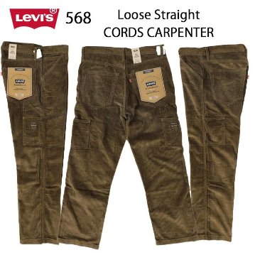 LEVI'S リーバイス 55849-00 WORKWEAR 568 コーデュロイ 太コールルーズカーペインターパンツ Loose Carpainter pants コーズ ワイド　の画像