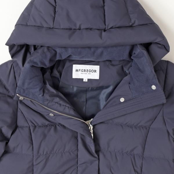 40％OFF McGREGOR　マクレガー　レディース 311135901ハーフダウンジャケット 撥水加工素材　Water Repellent　婦人　ダウン　ブルゾン　ジャンバー 防寒　の画像
