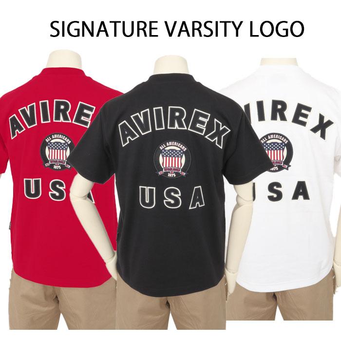 avirex Signature Varsity Logo　Tee 783-6934016 シグネチャー バーシティー ロゴ　の画像