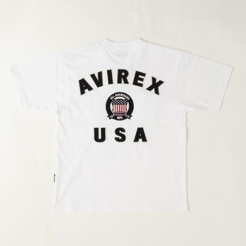 avirex Signature Varsity Logo　Tee 783-6934016 シグネチャー バーシティー ロゴ　の画像