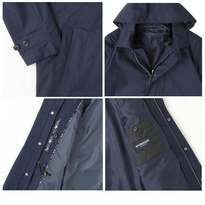10%OFF SALE McGREGOR マグレガー メンズ  111126601 ジャケット　マックテクノ　高機能　防寒　撥水　透湿　機能3WAYコート　ダウンジャケット　防寒ジャケットの画像
