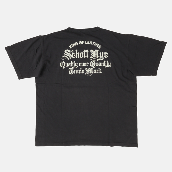 Schott ショット 782-6234003 クオリティ・オーバー・クオンティティ 半袖Tシャツ ロゴ  メンズ トップス の画像
