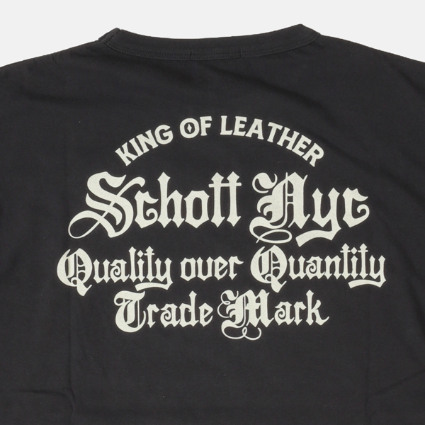 Schott ショット 782-6234003 クオリティ・オーバー・クオンティティ 半袖Tシャツ ロゴ  メンズ トップス の画像