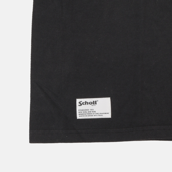 Schott ショット 782-6234003 クオリティ・オーバー・クオンティティ 半袖Tシャツ ロゴ  メンズ トップス の画像